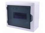 Enclosure: for modular components | IP40 | white | No.of mod: 8 | 400V