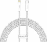 Baseus Dynamic Series CALD000102 datu pārraides un uzlādes vads | USB-C uz Lightning | 20W | 2m | balts