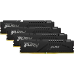 Kingston FURY DDR5 - 128GB -5600 - CL - 40 (4x 32 GB) Quad-Kit, RAM (black, KF556C40BBK4-128, Fury Beast, INTEL XMP)