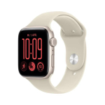 Nutikell Apple Watch SE 3 GPS + Cellular 44mm Starlight alumiiniumkorpus liivakarva spordirihmaga - M/L
