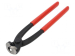 Pliers | end,for ear clamp,stainless steel ties | 220mm