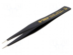 Tweezers | non-magnetic | Blade tip shape: sharp | Blades: straight