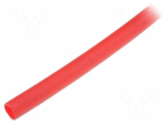 Protective tube | polyetylene | red | Len: 30m | -10&divide;40&deg;C | &Oslash;int: 4mm