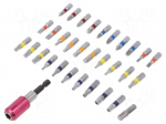 Kit: screwdriver bits | Pcs: 32 | 25mm | Package: bag