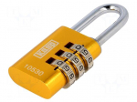 Padlock | Kind: shackle,combination code | A: 32mm | C: 5mm | B: 27mm