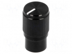 Knob | with pointer | aluminium,plastic | &Oslash;shaft: 6mm | &Oslash;10.7x19mm