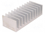 Heatsink: extruded | grilled | L: 50mm | W: 124mm | H: 35mm | aluminium