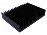 Heatsink: extruded | grilled | black | L: 150mm | W: 200mm | H: 40mm