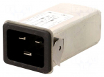 Connector: AC supply | socket | male | 16A | 250VAC | IEC 60320 | 0.6mH