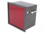 Enclosure: panel | X: 96mm | Y: 96mm | Z: 70mm | ABS | black | Series: DINS