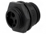 Connector: circular | socket | female | PIN: 3 | w/o contacts | IP68