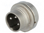 Connector: M16 | socket | male | soldering | PIN: 3 | 5A | 300V | IP40