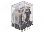 Relay: electromagnetic | DPDT | Ucoil: 24VDC | 5A/250VAC | 5A/24VDC | 5A