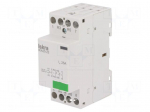 Contactor: 4-pole installation | NC x2 + NO x2 | 24VAC | 25A | DIN