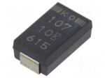 Capacitor: tantalum-polymer | 100uF | 10VDC | Case: V | 2917 | ESR: 25m&Omega;