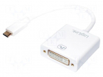 Adapter | HDCP 1.3,USB 3.0 | DVI-I (24+5) socket,USB C plug