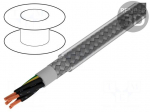 Wire | Pro-Met | 5G1,5mm2 | tinned copper braid | PVC | transparent