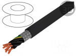 Wire | JZ-600-Y-CY | 4G6mm2 | tinned copper braid | PVC | black