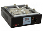 Preheater | 130x130mm | 600W | Plug: EU | ESD | Display: 3-digit LED