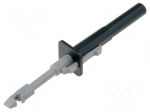 Clip-on probe | with puncturing point | 10A | black | 4mm | &Oslash;: 4mm