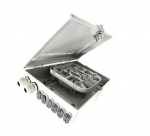 Termination box for 24 fiber splices