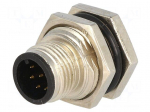 Socket | M12 | PIN: 8 | male | A code-DeviceNet / CANopen | soldering