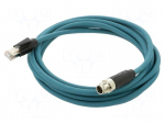 Cable: for sensors/automation | PIN: 8 | male | RJ45 plug,M12 male