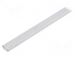 Profiles for LED modules | white | angular | white | L: 1m | aluminium