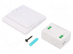 Wireless control set | wall mount,glued,screw | 230VAC | relay