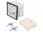 Ammeter | on panel | I DC: 0&divide;6A | Class: 1.5 | Length: 61mm | 600V | MA17
