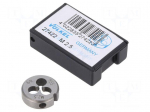 Threading die | M2,5 | 0.45 | &Oslash;: 16mm | Thk: 5mm | high speed steel | 6g