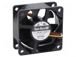 Fan: DC | axial | 12VDC | 60x60x25mm | 44.4m3/h | 31dBA | ball | 5000rpm