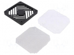 Guard | 92x92mm | screw | Holes pitch: 82.5mm | Material: polyester