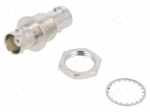 Coupler | socket | BNC socket,both sides | female | straight | 50&Omega; | POM