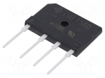 Bridge rectifier: single-phase | Urmax: 600V | If: 15A | Ifsm: 400A