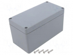 Enclosure: multipurpose | X: 80mm | Y: 160mm | Z: 85mm | ABS | light grey