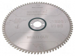 Circular saw | &Oslash;: 250mm | Teeth: 80 | Disc thick: 2.8mm | HW/CT | 30mm