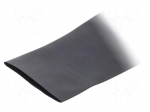 Heat shrink sleeve | glueless | 2: 1 | 102mm | black | polyolefine | reel