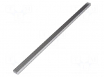 Heatsink: extruded | grilled | natural | L: 1000mm | W: 36.8mm | H: 25mm
