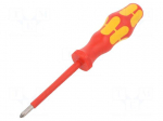 Screwdriver: insulated | Pozidriv&reg; | PZ1 | Blade length: 80mm
