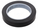 Tape: marking | black | L: 33m | W: 19mm | Thk: 0.13mm | 2.5N/cm | 130%