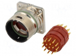 Connector: M23 | socket | PIN: 17 | male | soldering | straight | IP68