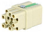 Connector: HDC | contact insert | female | 10A | 400V | Han Q | PIN: 13