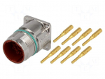 Connector: LS1 | socket | PIN: 8(4+4) | male | crimped | straight | IP68