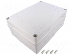 Enclosure: junction box | X: 245mm | Y: 335mm | Z: 133mm | polystyrene