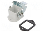 Enclosure for connectors: HDC | for panel mounting | straight