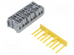 Case | push-in | ways: 6 | polyamide 66 | grey | MICRORELAY