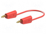 Test lead | 60VDC | 30VAC | 19A | banana plug 4mm,both sides | red