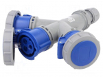 Connector: AC supply | socket | female | 16A | 230VAC | IEC 60309 | IP67