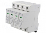 Surge arrester | Type 2 | Poles: 3+N | 20kA | for DIN rail mounting